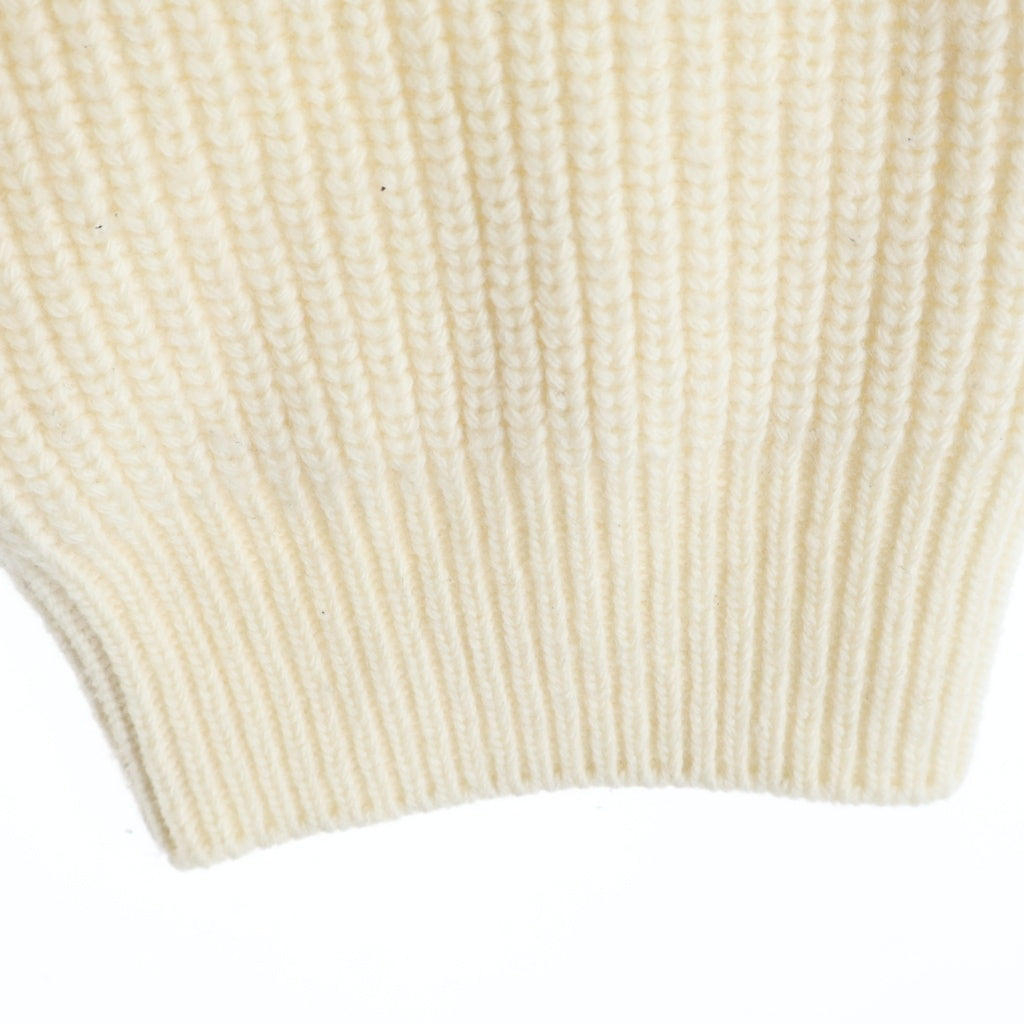 CELINE(セリーヌ) Logo Studs Knit Sweater ロゴスタッズ クルーネックニットセーター アイボリー 2A68W642Q