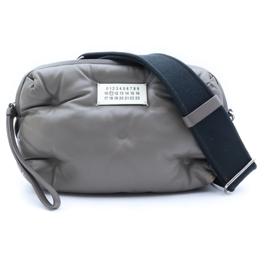 Maison Margiela(メゾンマルジェラ) Glam Slam グラムスラム レザー ショルダーバッグ グレー SB1WB0002 レディース