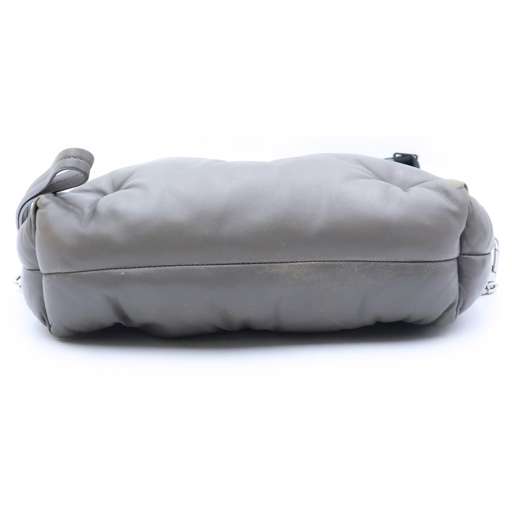 Maison Margiela(メゾンマルジェラ) Glam Slam グラムスラム レザー ショルダーバッグ グレー SB1WB0002 レディース