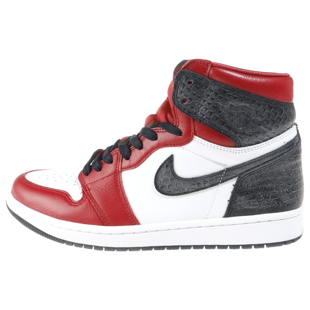 NIKE(ナイキ) WMNS AIR JORDAN 1 HIGH OG ウィメンズ エアジョーダン1 ハイカットスニーカー レッド/ホワイト/ブラック US10.5/27.5cm CD0461-601