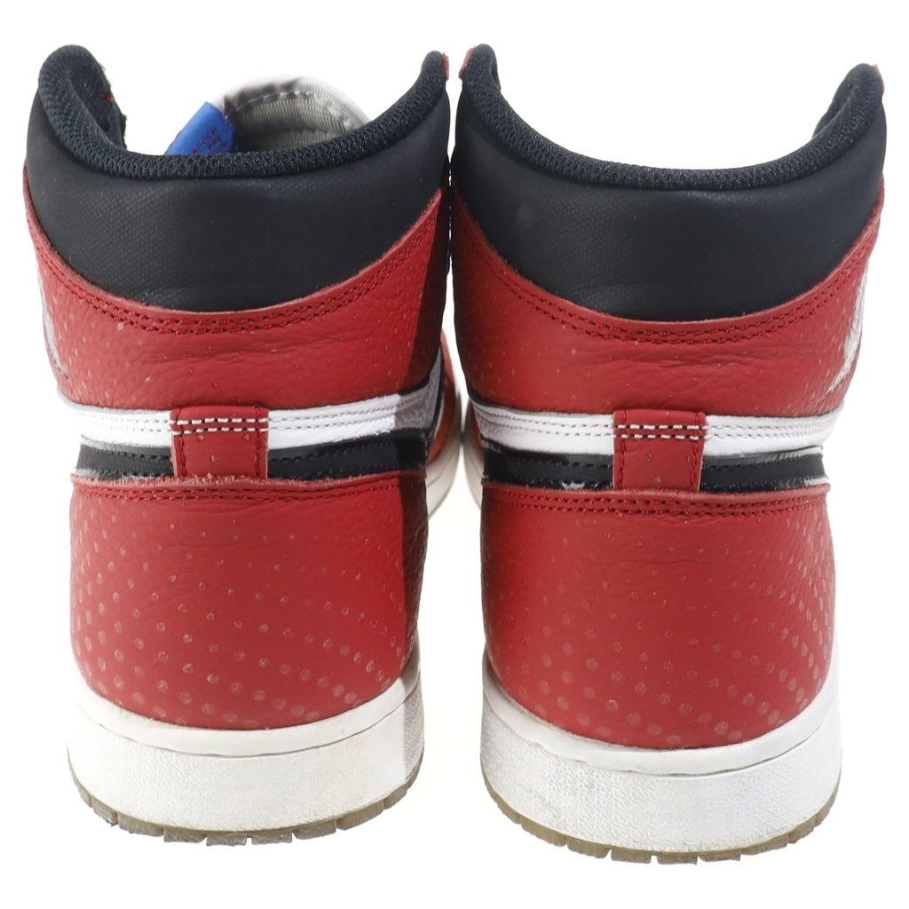 NIKE(ナイキ) ×Spiderman AIR JORDAN 1 ORIGIN STORY エアジョーダン1 オリジンストーリー レッド/ホワイト US10/28cm 555088-602