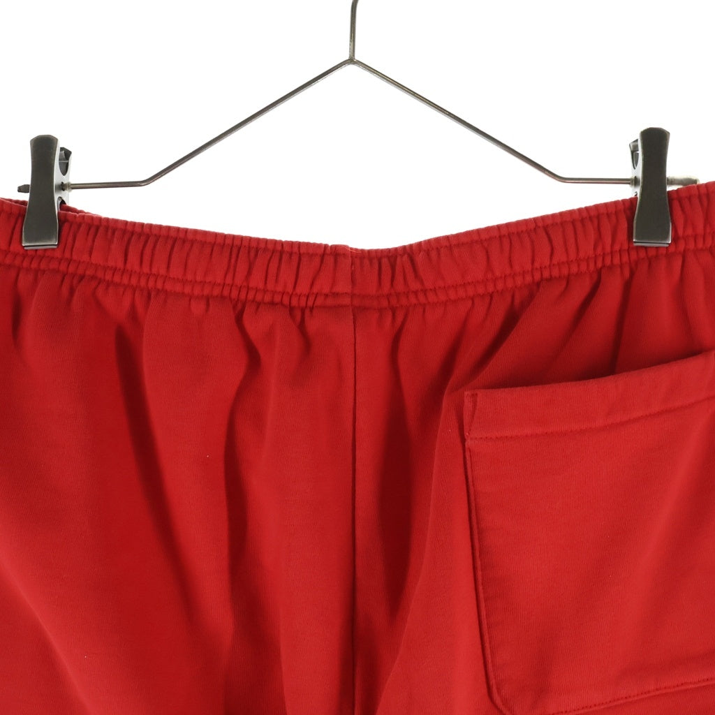 SUPREME(シュプリーム) 19AW ×LACOSTE Logo Panel Sweatshort ラコステ ロゴ パネル スウェットショートパンツ ハーフパンツ レッド/ホワイト