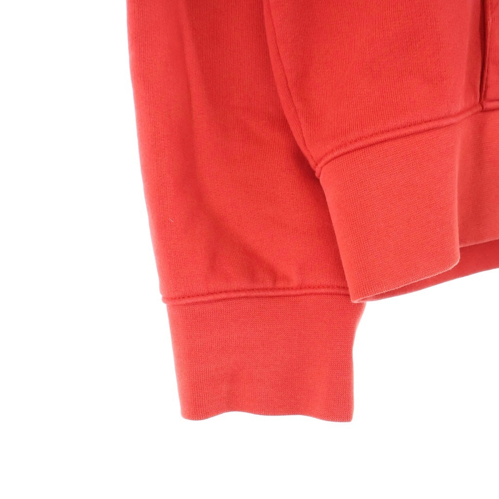 SUPREME(シュプリーム) 19AW ×LACOSTE Logo Panel Hooded Sweatshirt ラコステ ロゴ パネル フーデッド スウェットシャツ プルオーバーパーカー レッド/ホワイト
