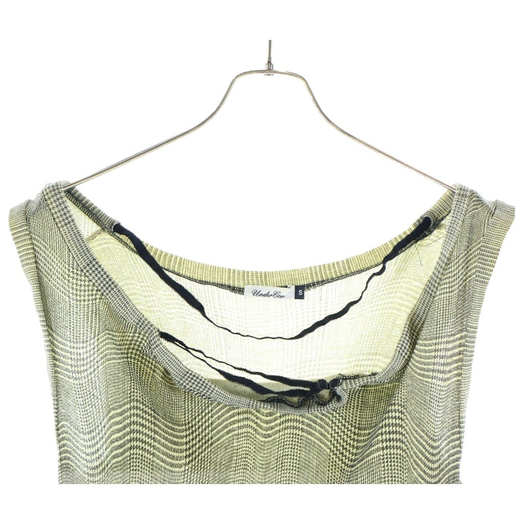 UNDERCOVER(アンダーカバー) 04SS Languid期 グレンチェック ノースリーブ ワンピース グレー レディース E103-NS13