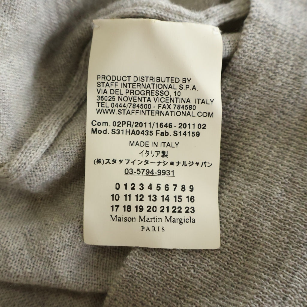 Maison Margiela(メゾンマルジェラ) 11AW ウール ニット タートルネック レイヤード セーター グレー レディース S31HA0435