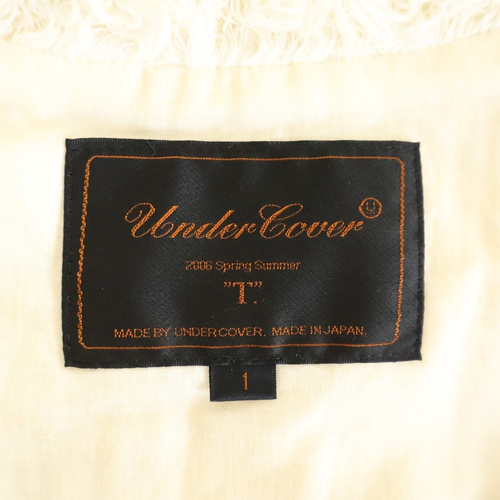 UNDERCOVER(アンダーカバー) 06SS T期 フリンジ ファー ベスト ホワイト レディース