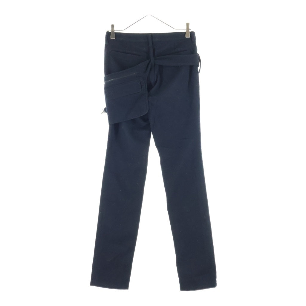UNDERCOVER(アンダーカバー) 06AW GURUGURU期 ポーチ付き 再構築 ウール テーパードパンツ ブラック 6A39-P5