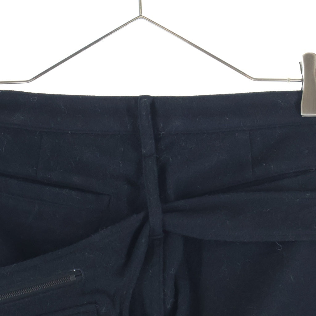 UNDERCOVER(アンダーカバー) 06AW GURUGURU期 ポーチ付き 再構築 ウール テーパードパンツ ブラック 6A39-P5