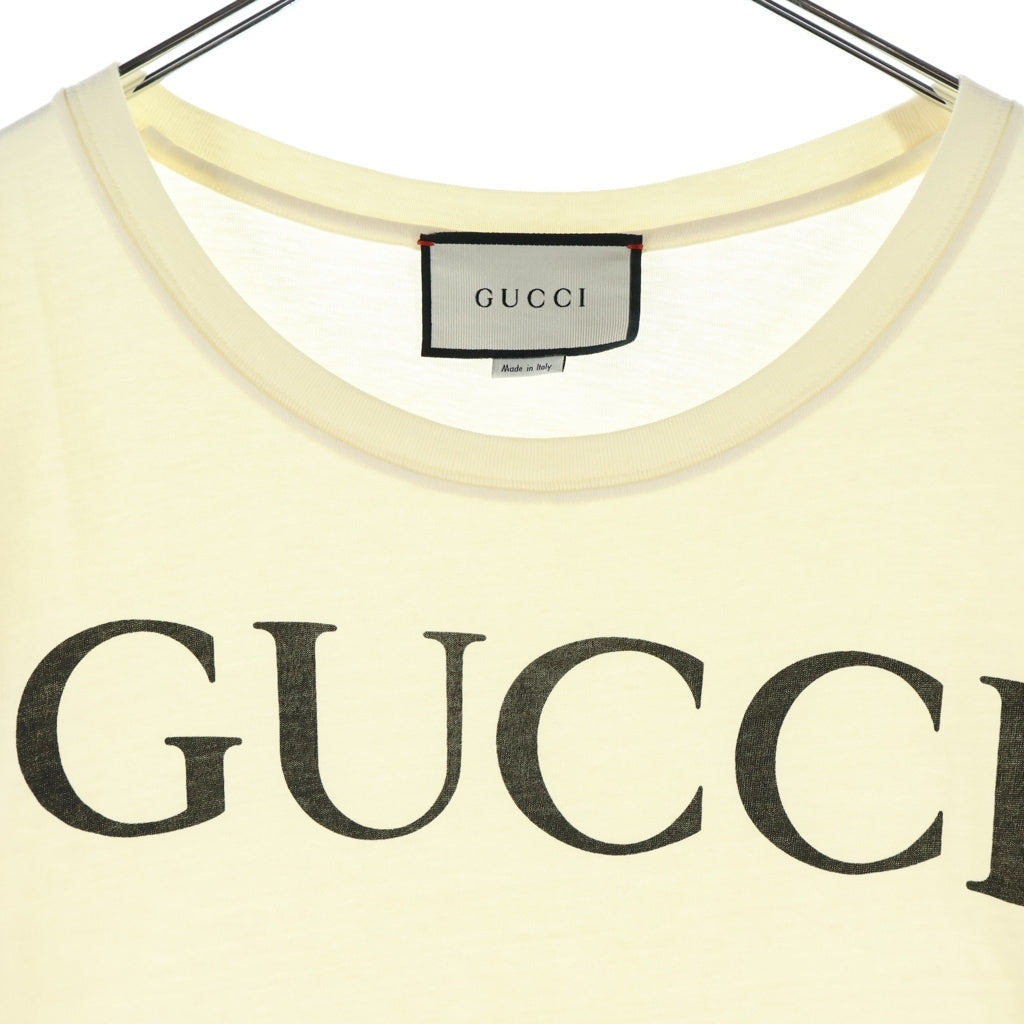 GUCCI(グッチ) インターロッキングG プリント 半袖Tシャツ カットソー アイボリー 493117 X3Q35