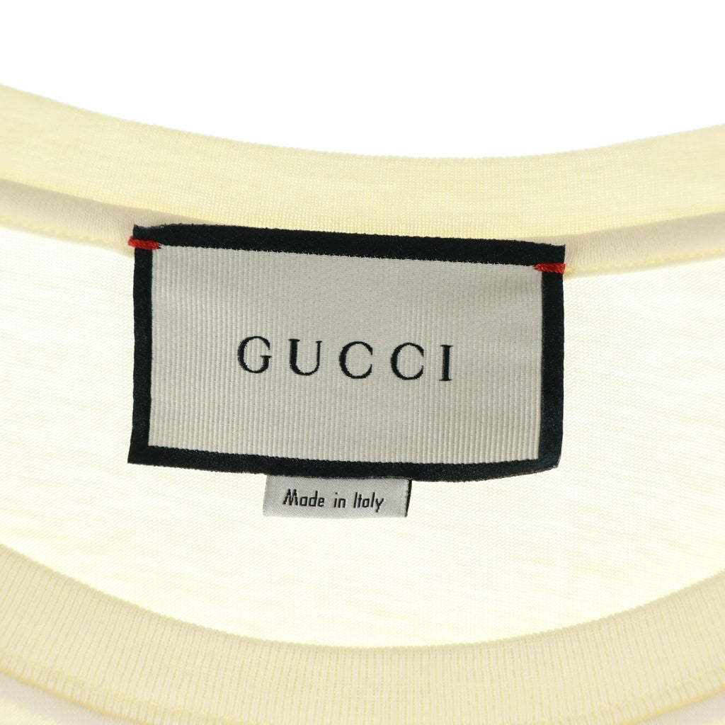 GUCCI(グッチ) インターロッキングG プリント 半袖Tシャツ カットソー アイボリー 493117 X3Q35