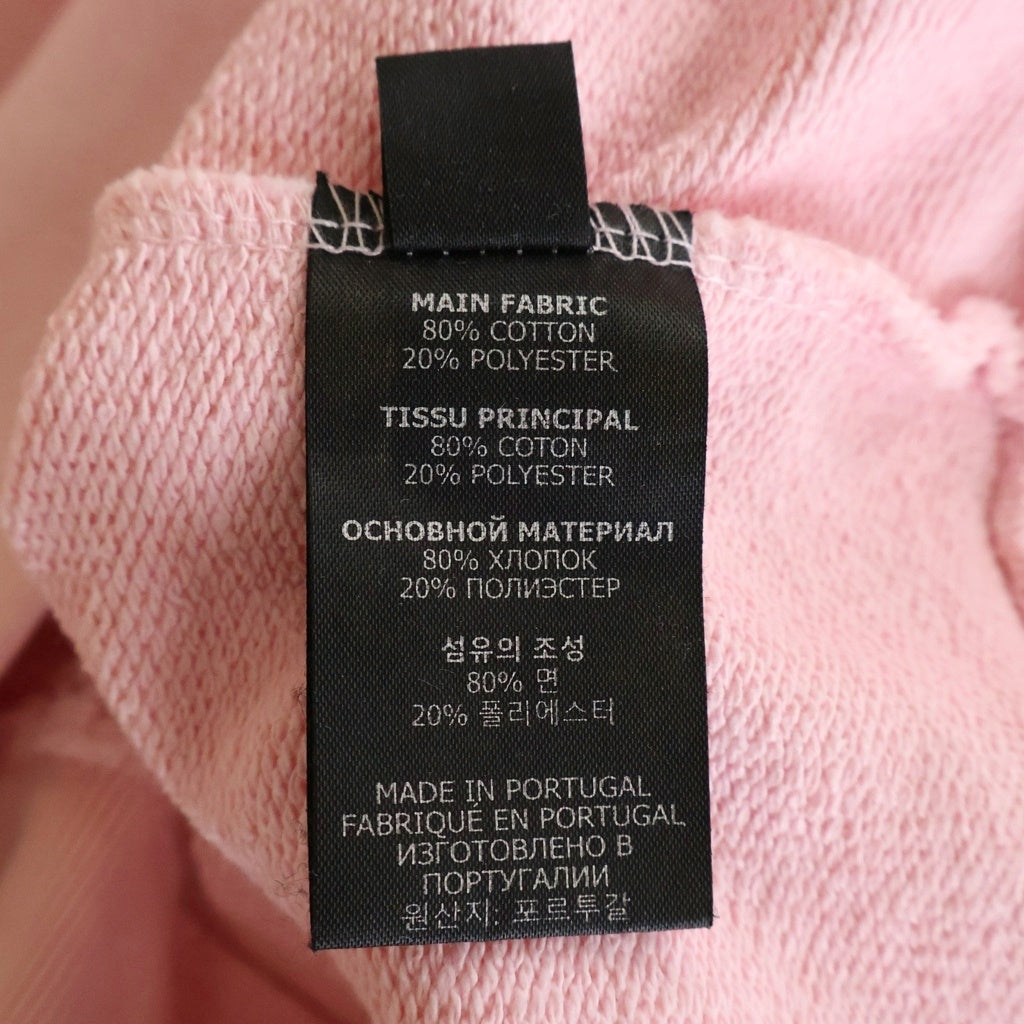 VETEMENTS(ヴェトモン) 22SS LOGO LABEL HOODIE ロゴプリント スウェット プルオーバーパーカー ピンク UE52TR380P