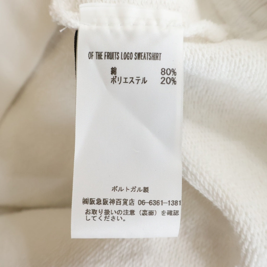 VETEMENTS(ヴェトモン) 21AW Cutest Of The Fruits Logo Sweatshirt フルーツロゴプリント クルーネック スウェットトレーナー ホワイト UA52TR690W