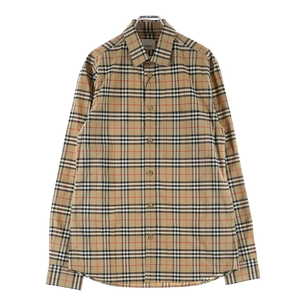 BURBERRY(バーバリー) ノバチェック コットン 長袖シャツ ベージュ 8020966