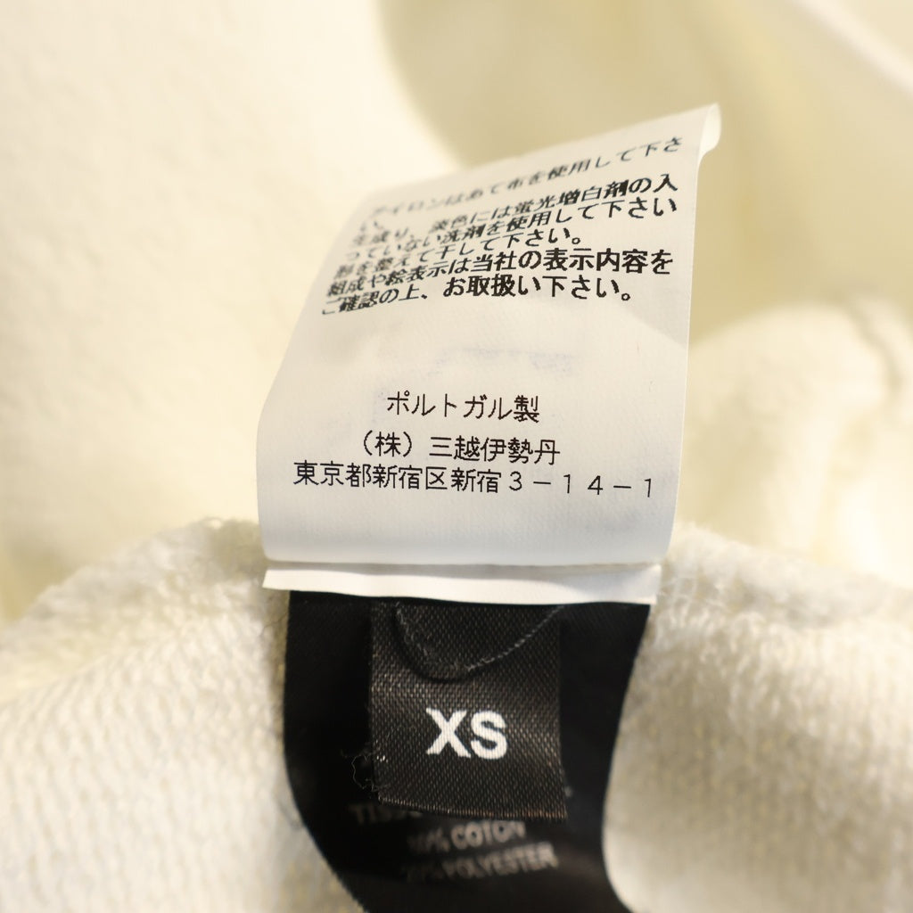 VETEMENTS(ヴェトモン) 21SS Oversize Logo Patch Hoodie オーバーサイズ ロゴパッチ スウェット プルオーバーパーカー ホワイト UE51TR550W