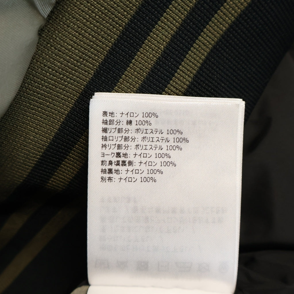 MONCLER(モンクレール) 21SS BERCOT ナイロン切替 ジップアップ ジャケット ブルゾン カーキ/ブラック G10911A74300 53803