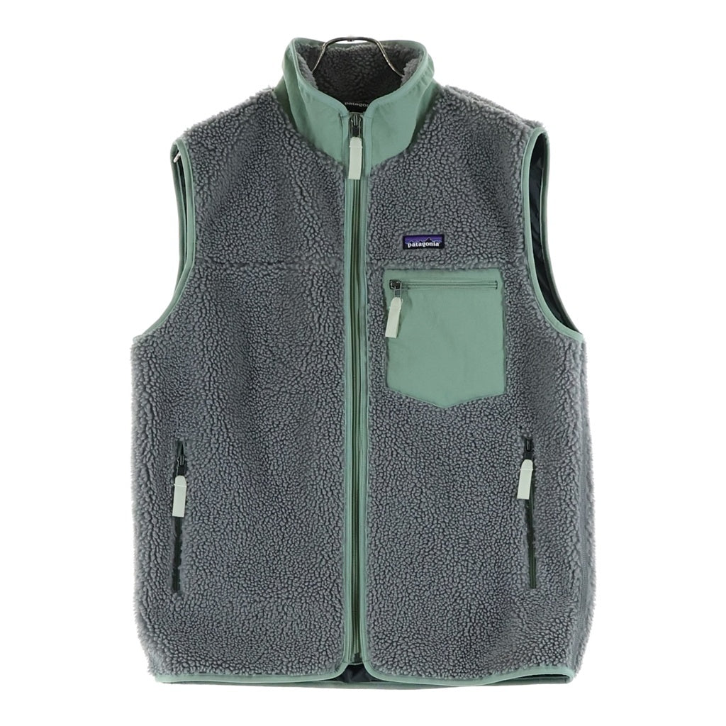 PATAGONIA(パタゴニア) Classic Retro-X Vest クラシック レトロX ボアベスト チャコール/グリーン 23049