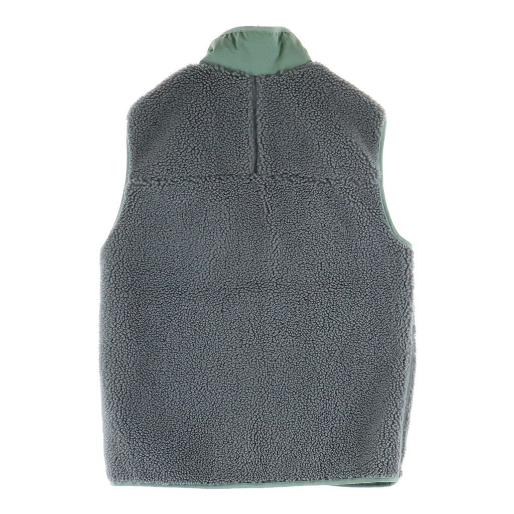 PATAGONIA(パタゴニア) Classic Retro-X Vest クラシック レトロX ボアベスト チャコール/グリーン 23049