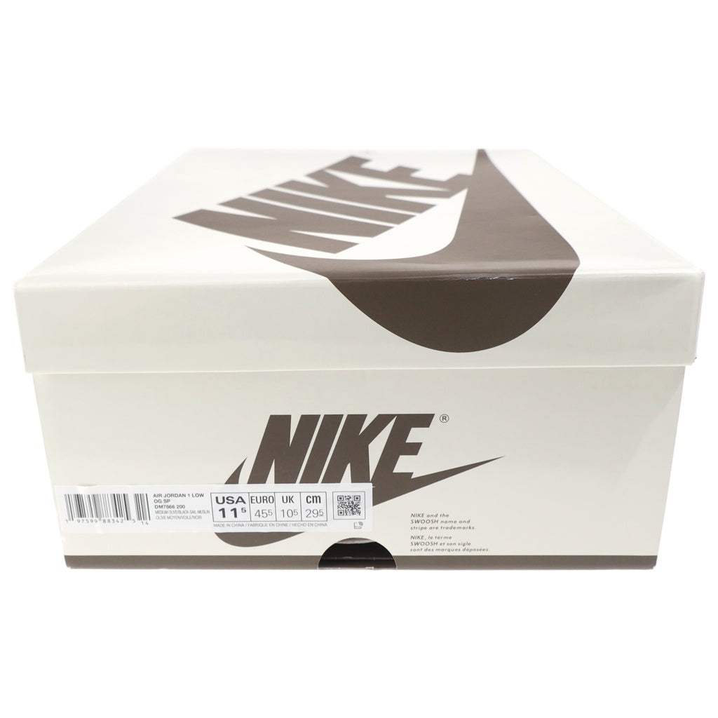 NIKE(ナイキ) ×TAVIS SCOTT AIR JORDAN1 LOW OG SP エアジョーダン1 ローカットスニーカー カーキ US11.5/29.5cm DM7866-200