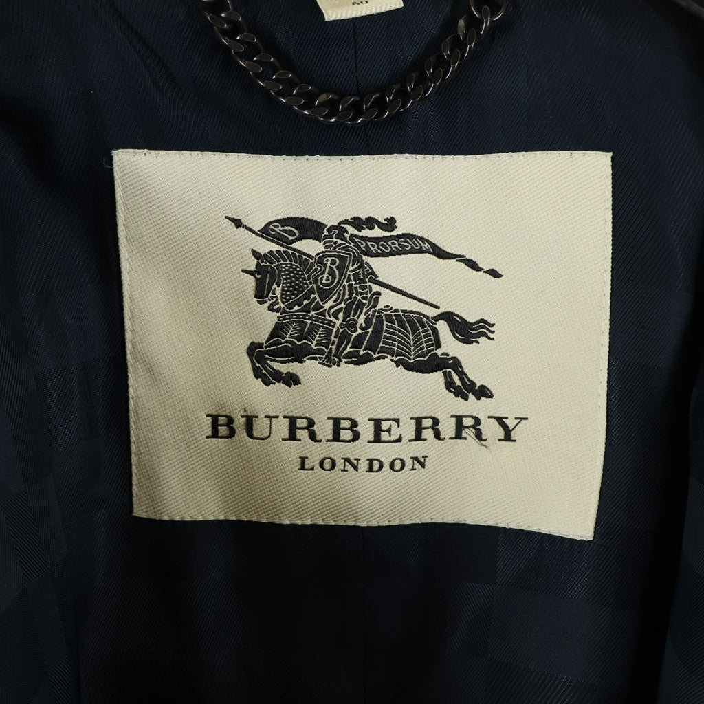 BURBERRY LONDON(バーバリーロンドン) カシミヤ チェスターコート ブラック