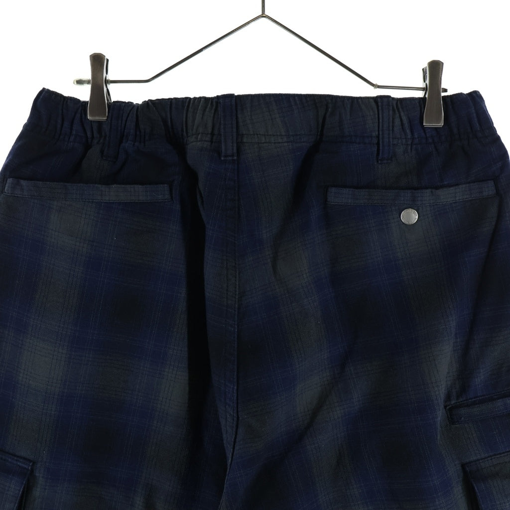 SUPREME(シュプリーム) 25SS Shodow Plaid Cargo Short シャドウ プレイド カーゴ ショートパンツ ネイビー/グリーン