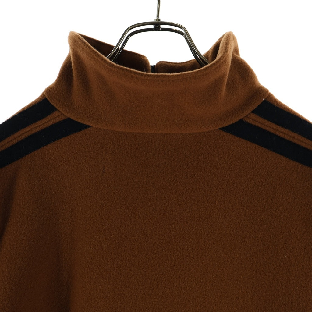 BALENCIAGA(バレンシアガ) 18AW FLEECE TRACK SUIT JACKET ロゴ刺繍デザイン ウール ジップアップ フリースブルゾン ブラウン/ブルー/ブラック 534315 TBU14