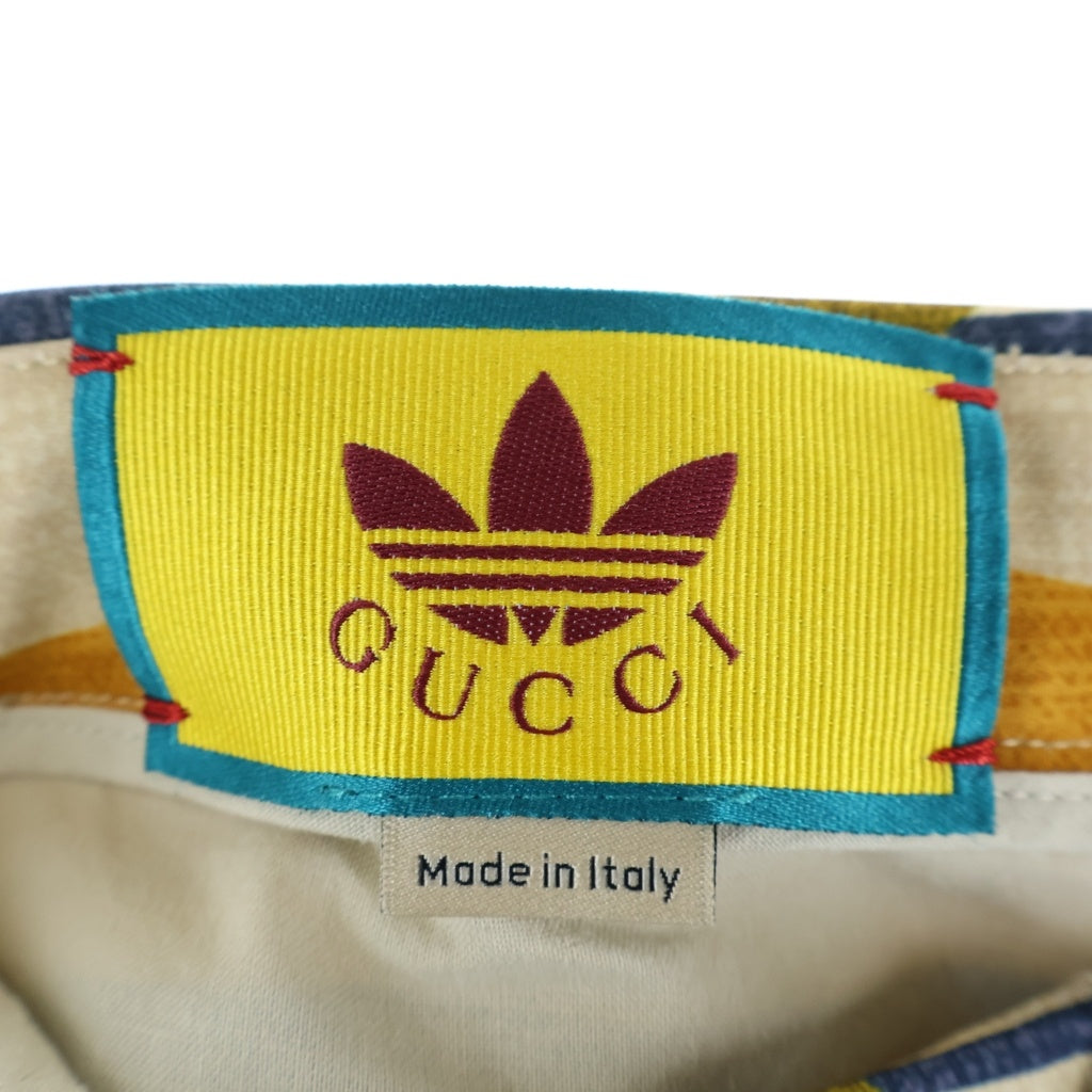 GUCCI(グッチ) 22SS ×ADIDAS トレフォイル ストライプ総柄デザイン