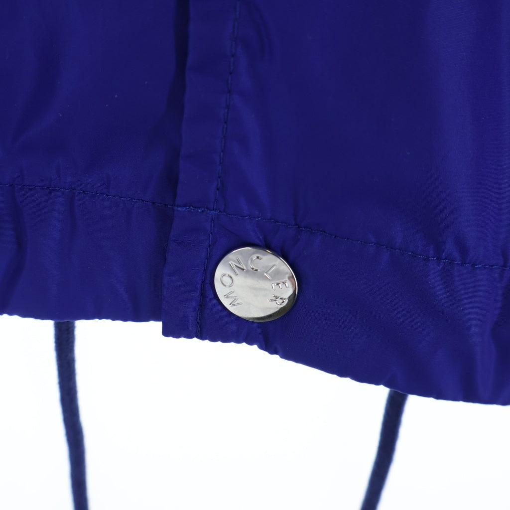 MONCLER(モンクレール) 18SS パッチデザイン ナイロン ジップアップ フーデッド ジャケット ブルー D10914111305 54155
