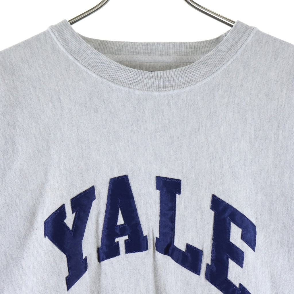 CHAMPION(チャンピオン) 90s Vintage Original Reverse Weave オリジナル リバース ウィーブ YALE刺繍クルーネック スウェットトレーナー グレー
