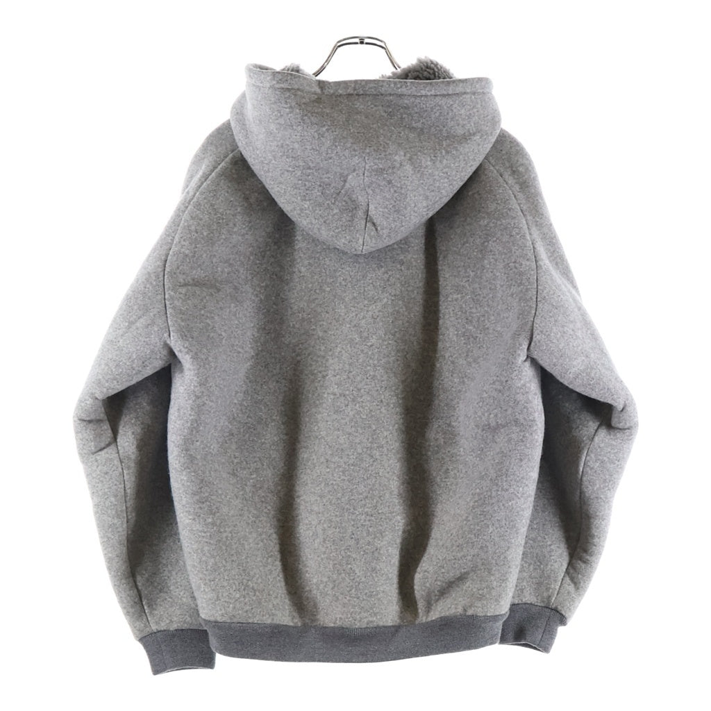 miumiu(ミュウミュウ) Fleece Zip Hoodie フリースジップフーディー パーカー グレー S000 ML1433 000