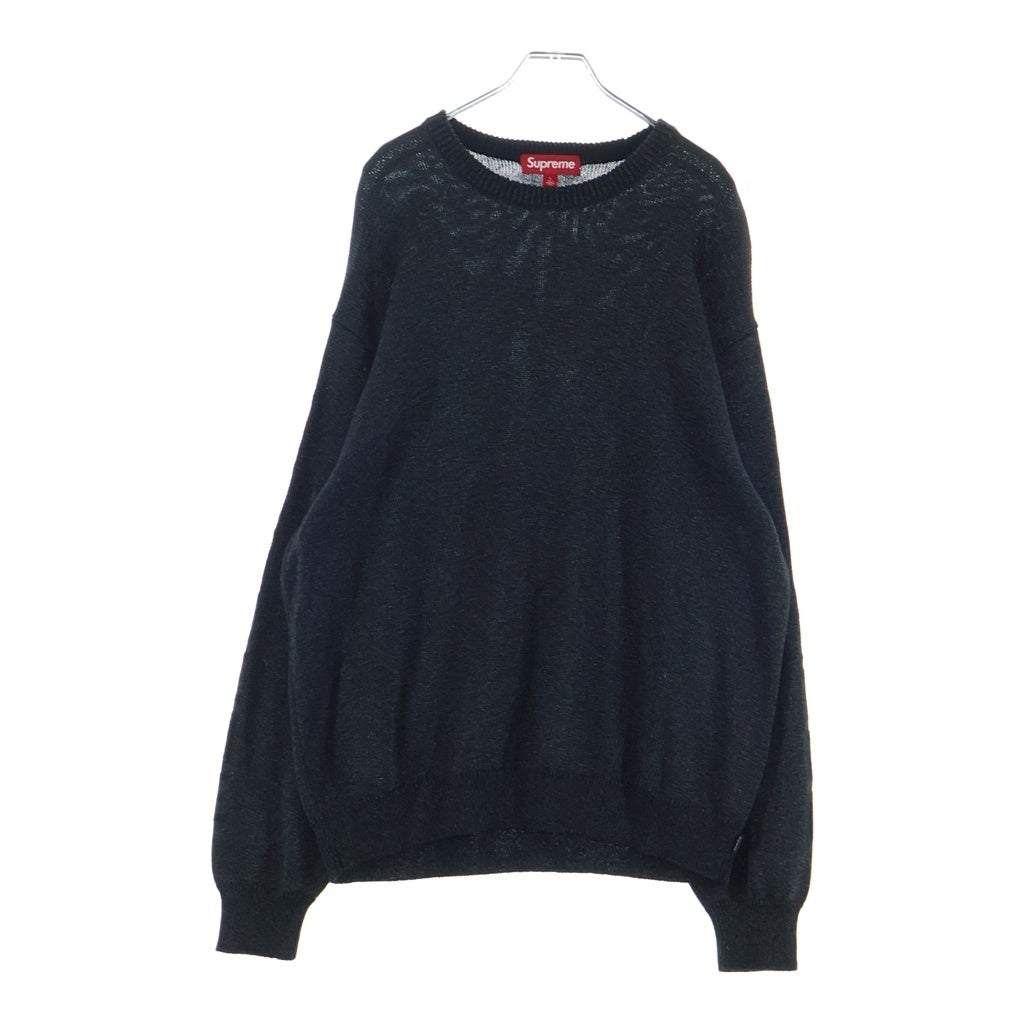 SUPREME(シュプリーム) 24SS Reflective Sweater リフレクティブ セーター ブラック