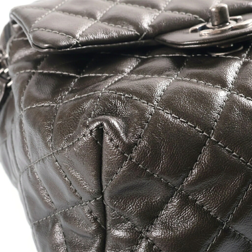 CHANEL(シャネル) マトラッセ リュックサック バックパック ブラック シルバー金具 21番台 A90714