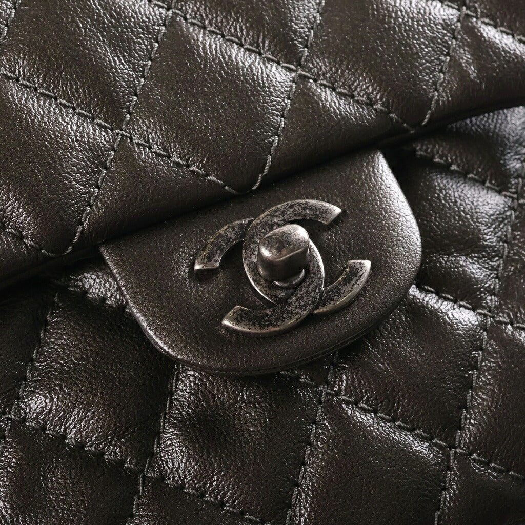 CHANEL(シャネル) マトラッセ リュックサック バックパック ブラック シルバー金具 21番台 A90714
