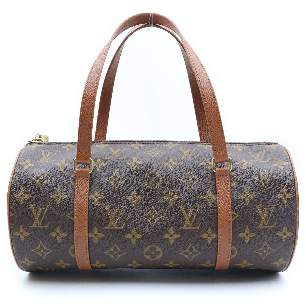 LOUIS VUITTON(ルイヴィトン) モノグラム パピヨン30 ボストンバッグ ハンドバッグ ブラウン レザー×PVC M51365
