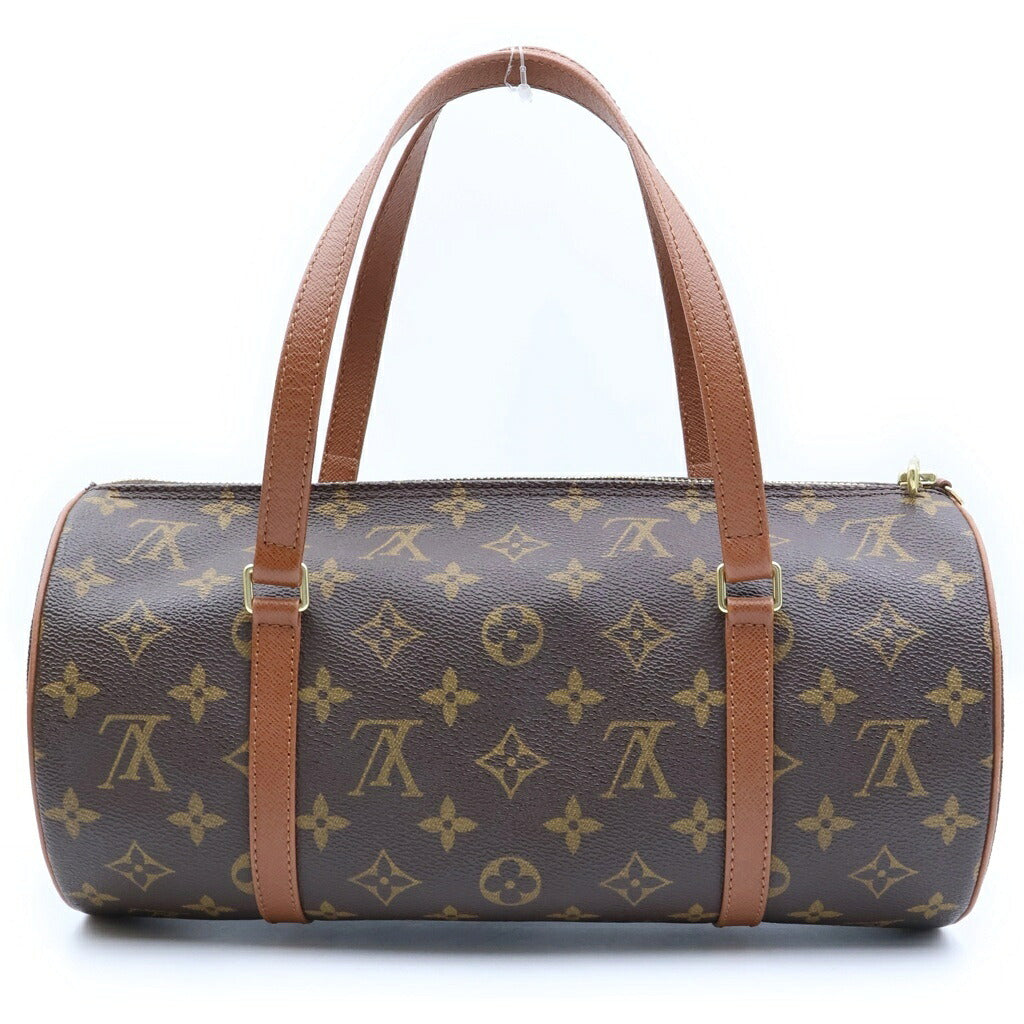 LOUIS VUITTON(ルイヴィトン) モノグラム パピヨン30 ボストンバッグ ハンドバッグ ブラウン レザー×PVC M51365