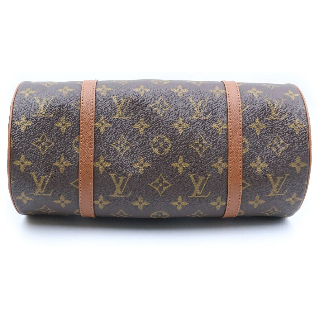 LOUIS VUITTON(ルイヴィトン) モノグラム パピヨン30 ボストンバッグ ハンドバッグ ブラウン レザー×PVC M51365