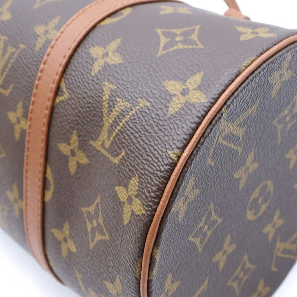 LOUIS VUITTON(ルイヴィトン) モノグラム パピヨン30 ボストンバッグ ハンドバッグ ブラウン レザー×PVC M51365