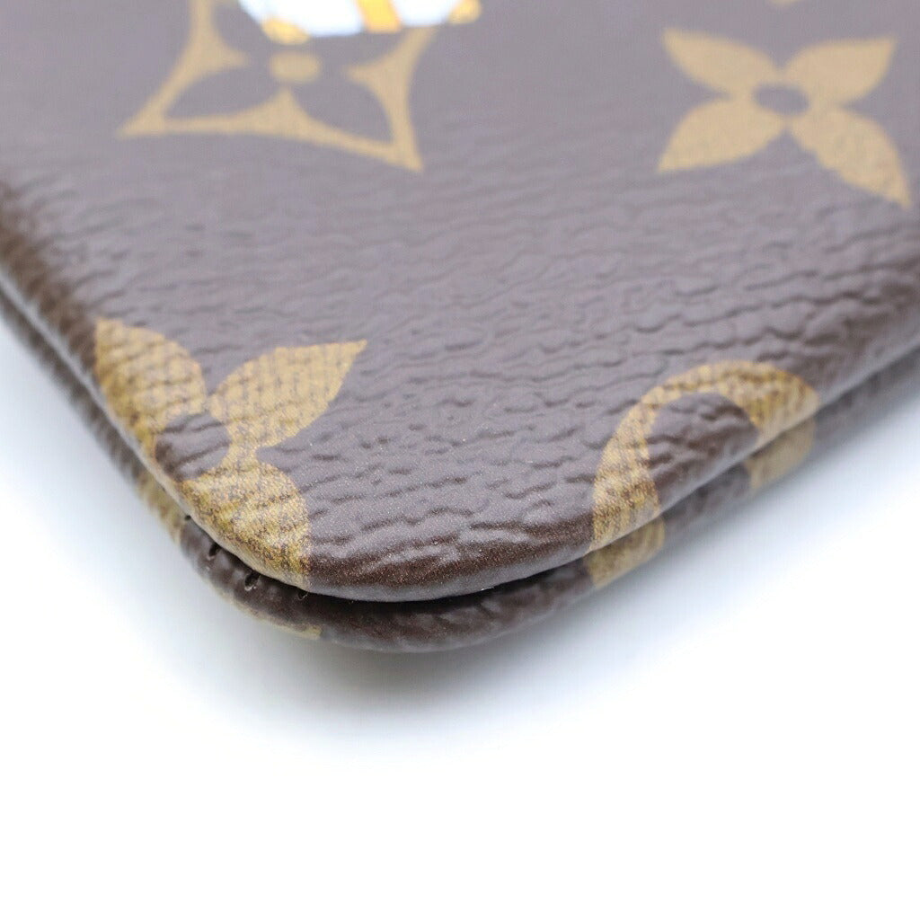 LOUIS VUITTON(ルイヴィトン) モノグラム ヴィヴィエンヌ ウィンターホリデー バッグチャーム ポーチ 小物入れ ブラウン PVCレザー GI0442 ゴールド金具