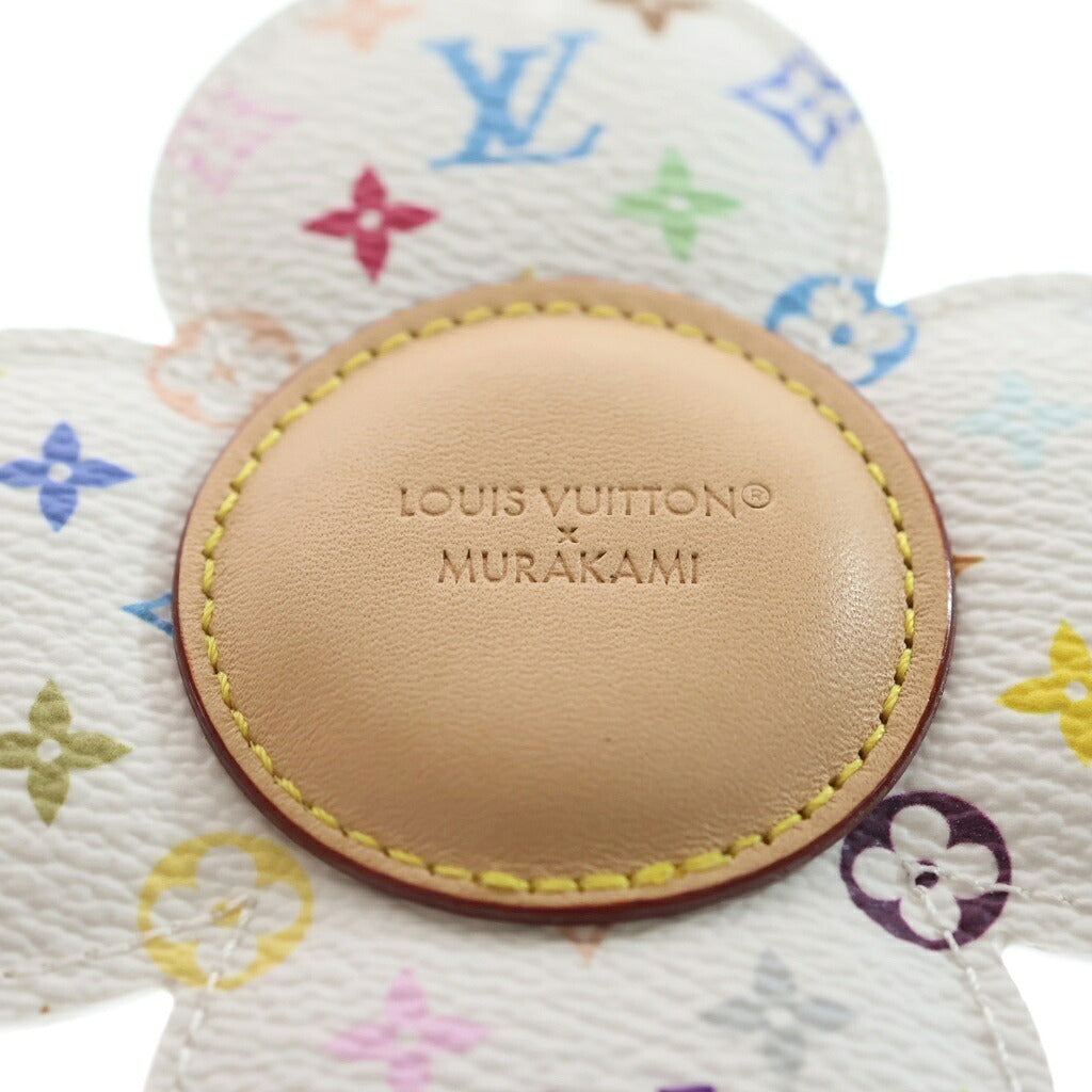 LOUIS VUITTON(ルイヴィトン) ×TM モノグラムマルチカラー バッグチャーム・ヴィヴィエンヌ ヘッド ホワイト M03728 ゴールド金具