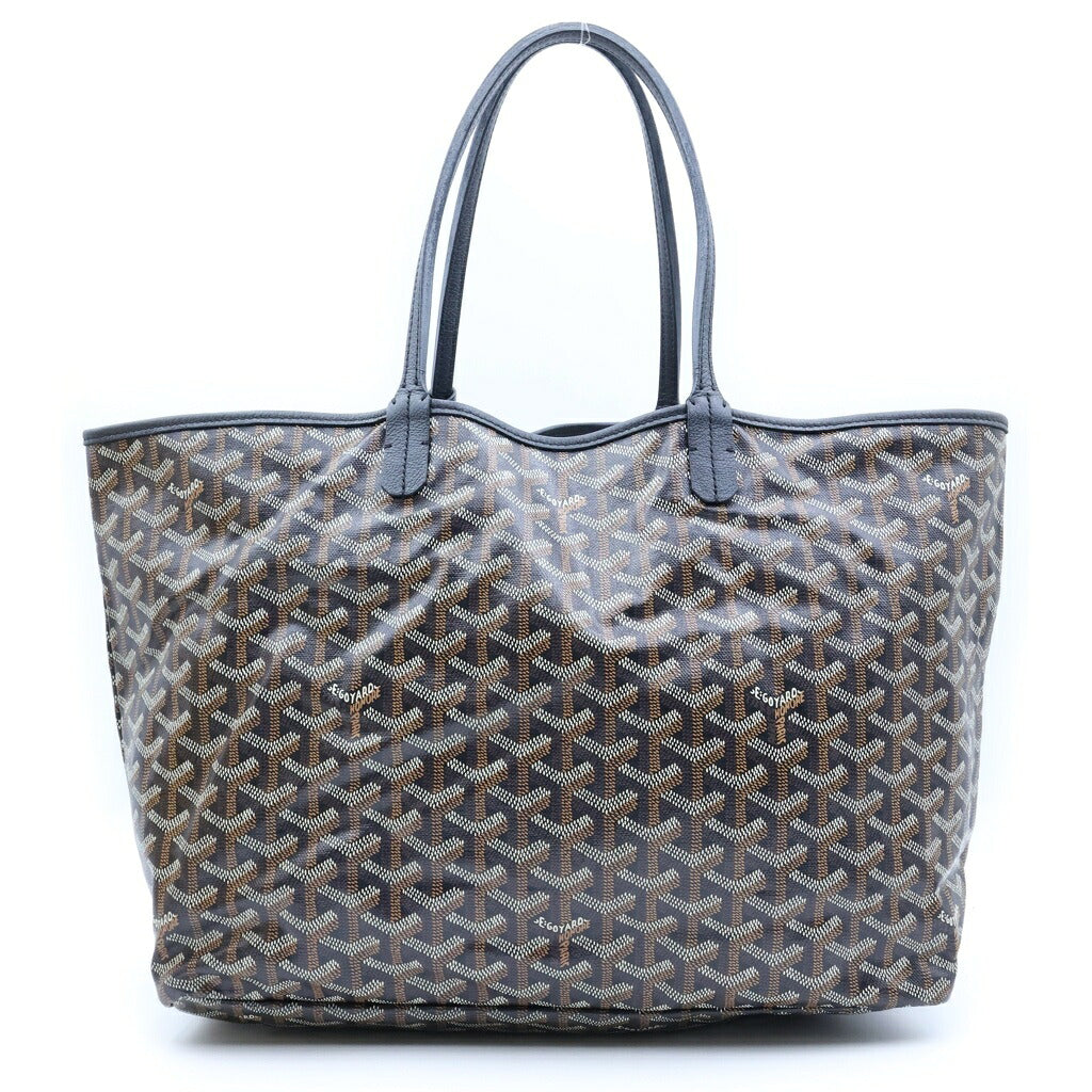 GOYARD(ゴヤール) サンルイPM トートバッグ ハンドバッグ ブラック レザー×PVC