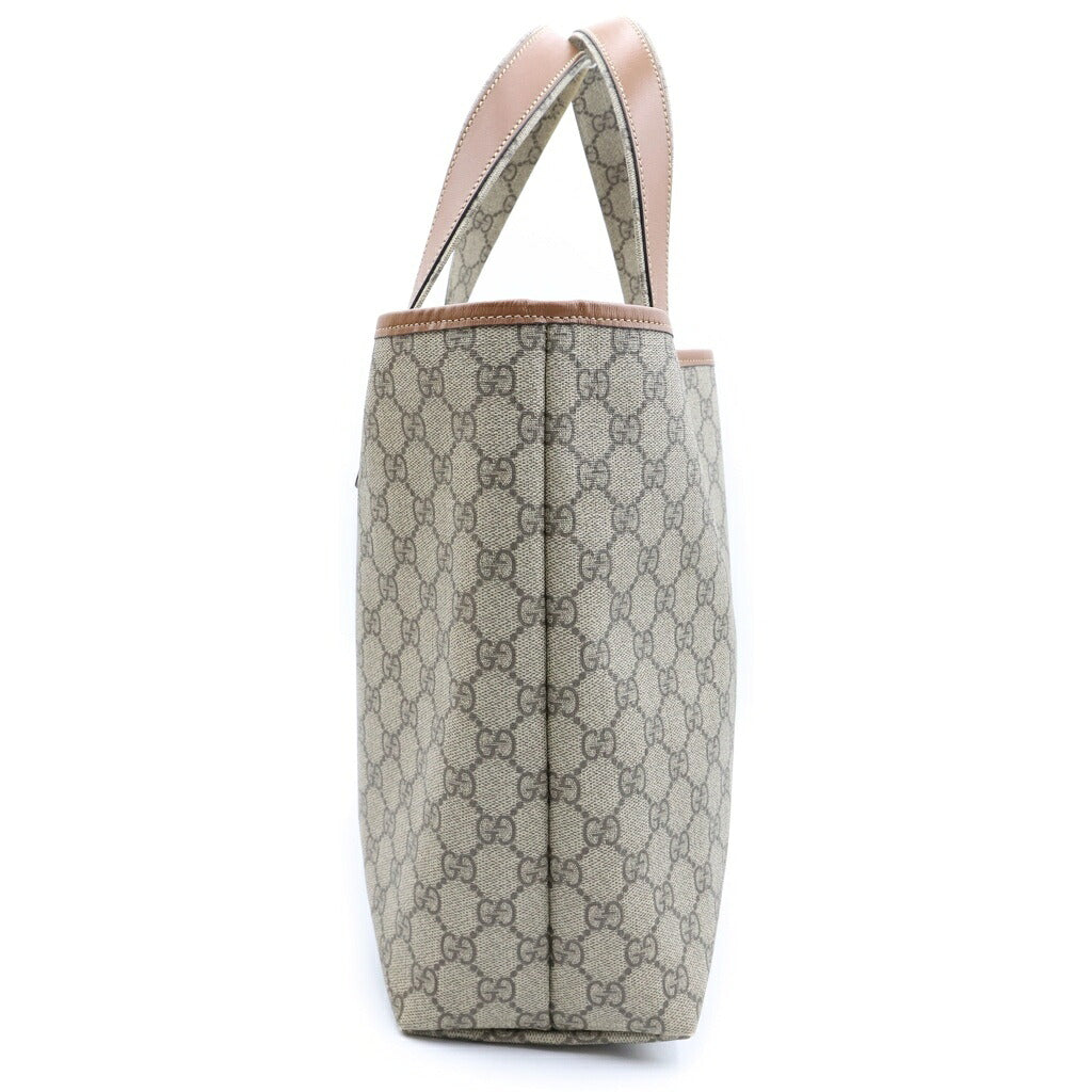 GUCCI(グッチ) GGスプリーム トートバッグ シェリーライン PVCレザー ブラウン 211134