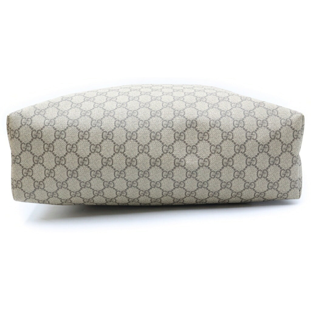 GUCCI(グッチ) GGスプリーム トートバッグ シェリーライン PVCレザー ブラウン 211134