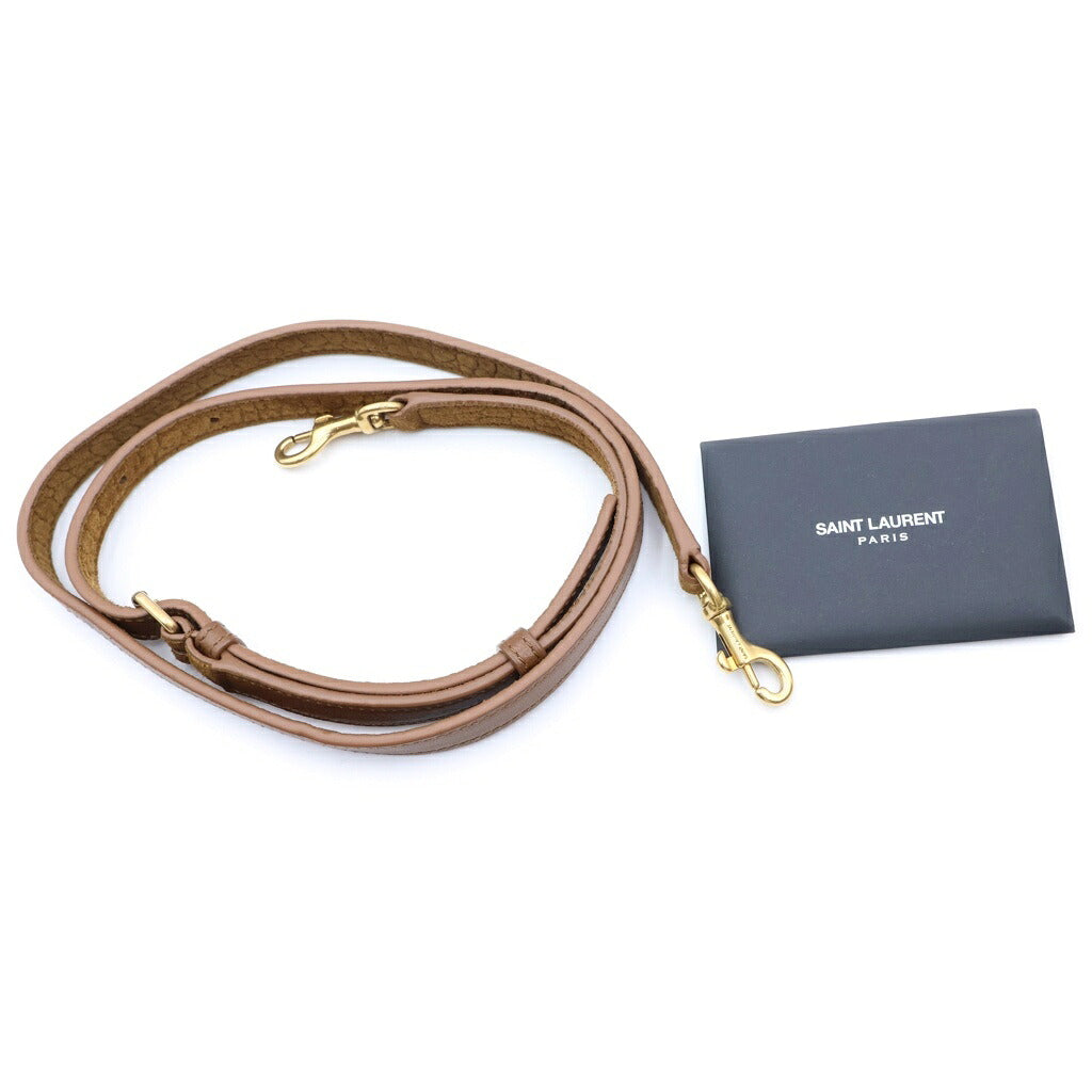 SAINT LAURENT PARIS(サンローランパリ) トイトイノースサウス 2WAYハンドバッグ ショルダーバッグ トートバッグ ブラウン スエード 型押しクロコ ゴールド金具
