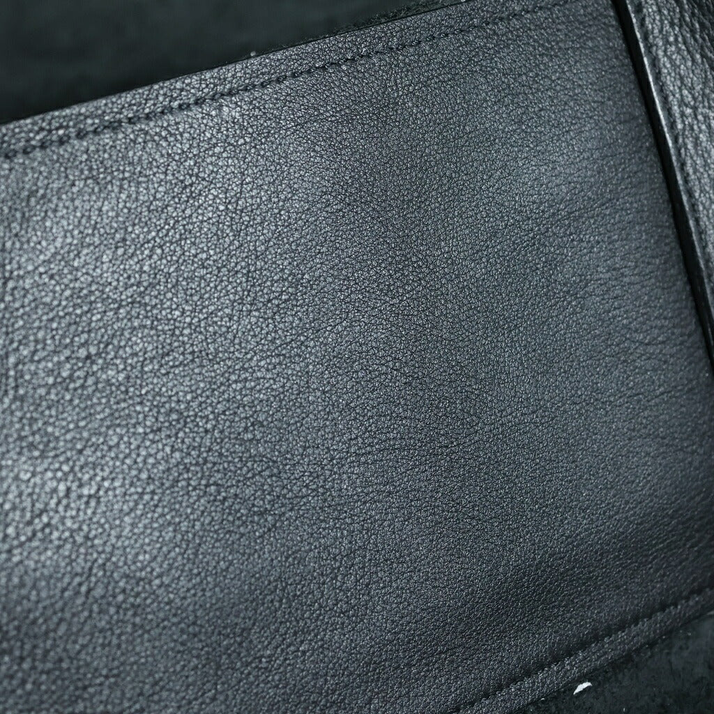 SAINT LAURENT PARIS(サンローランパリ) ベイビー ダウンタウン 2WAYトートバッグ ハンドバッグ ショルダーバッグ ブラック レザー シルバー金具