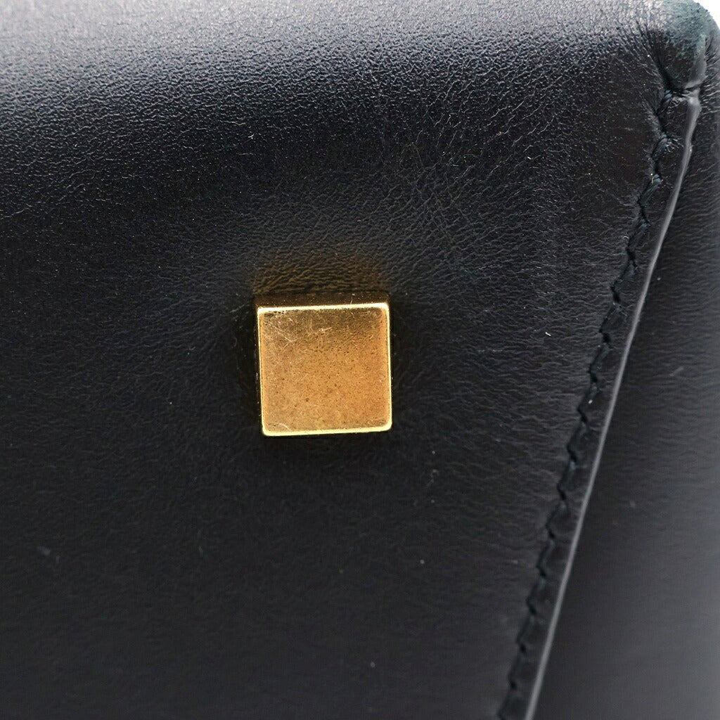 SAINT LAURENT PARIS(サンローランパリ) LE 37 スモール 2WAYバケットバッグ ハンドバッグ ショルダーバッグ ブラック レザー 742828 ゴールド金具