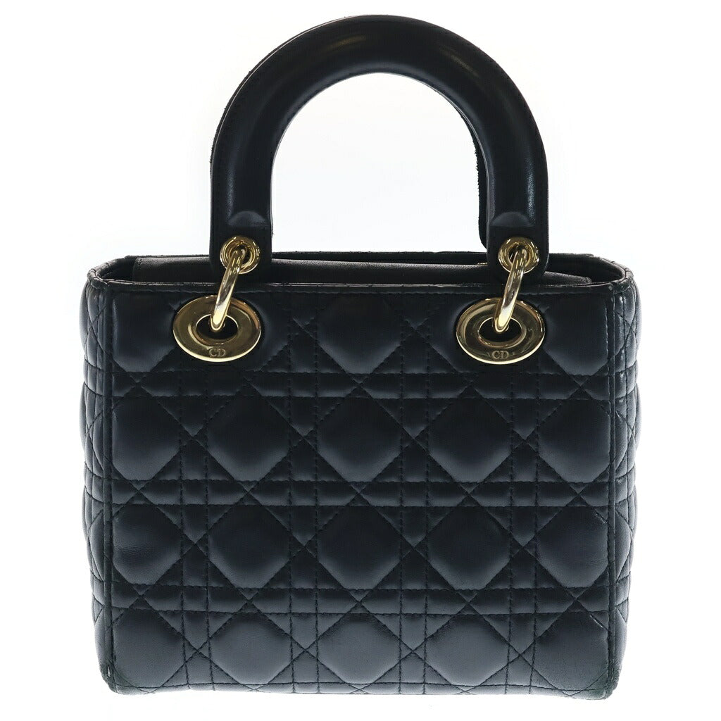 DIOR(ディオール) ABC マイレディディオール スモール 2WAYハンドバッグ ショルダーバッグ ブラック レザー 10-MA-0251 ゴールド金具