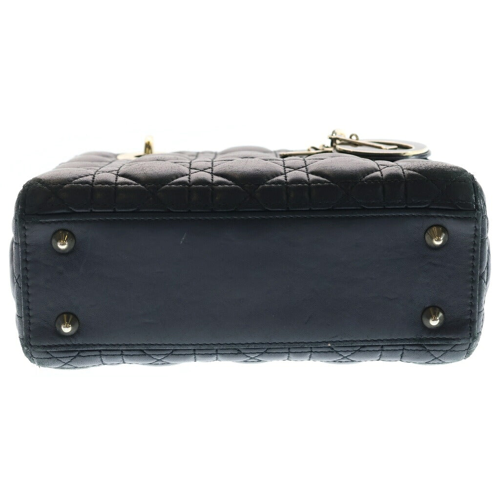 DIOR(ディオール) ABC マイレディディオール スモール 2WAYハンドバッグ ショルダーバッグ ブラック レザー 10-MA-0251 ゴールド金具