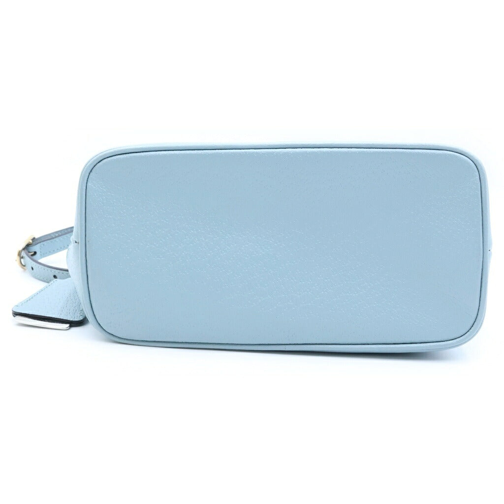 GUCCI(グッチ) オフィディアスモール ショルダーバッグ ライトブルー レザー×PVC 781402 ゴールド金具