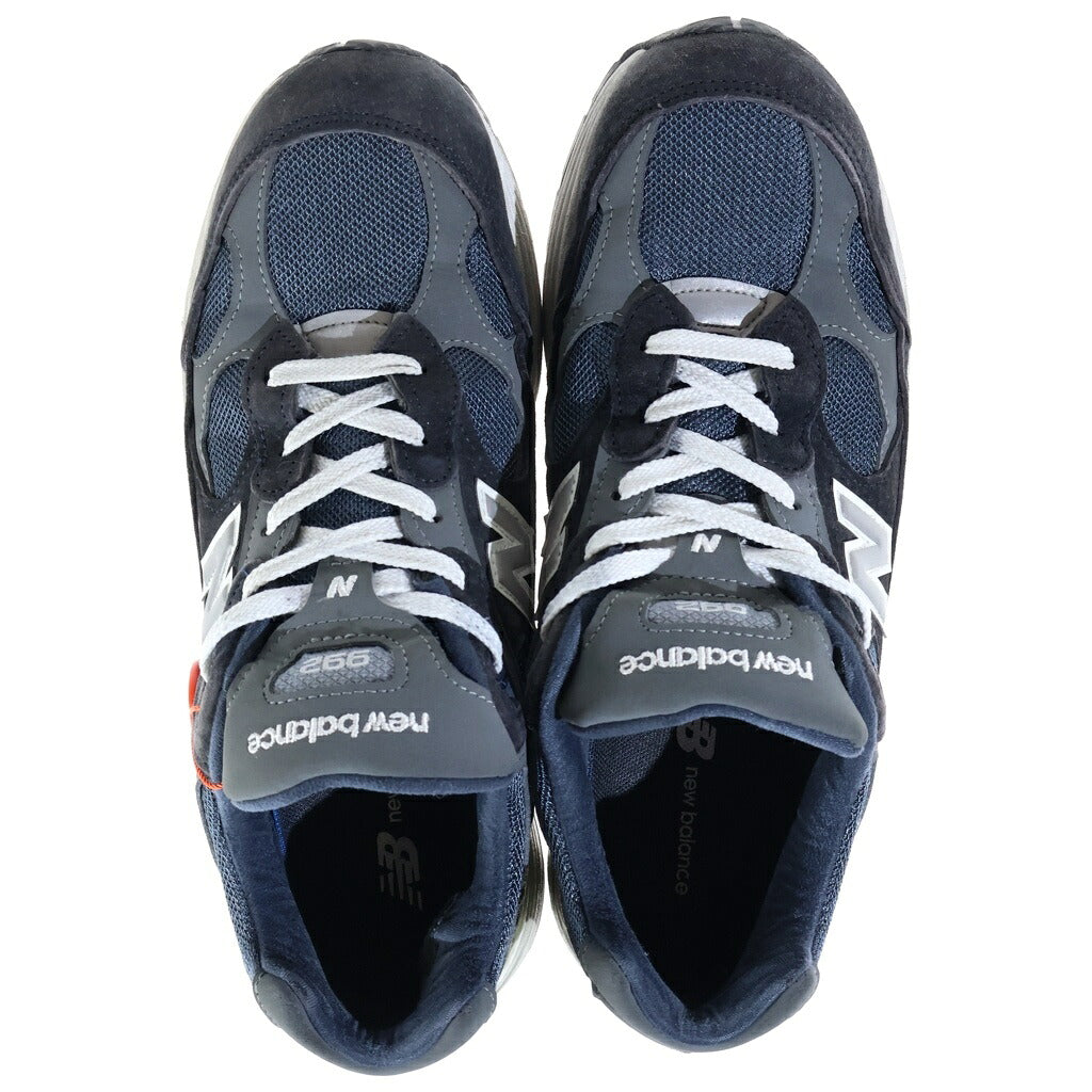 New Balance(ニューバランス) スエード メッシュ ローカットスニーカー ブラック/ネイビー US9/27cm M992GG