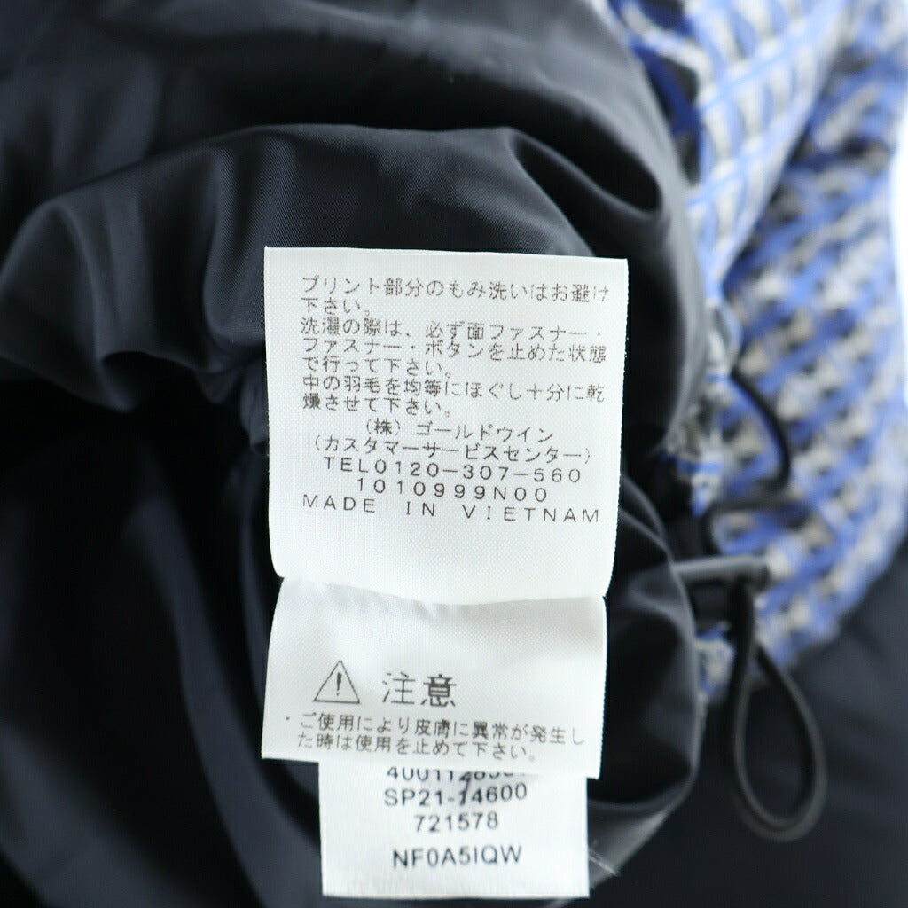 SUPREME(シュプリーム) 21SS STUDDED NUPTSE JACKET スタッズ ヌプシ ジャケット ロイヤル ブラック×ブルー ND421001