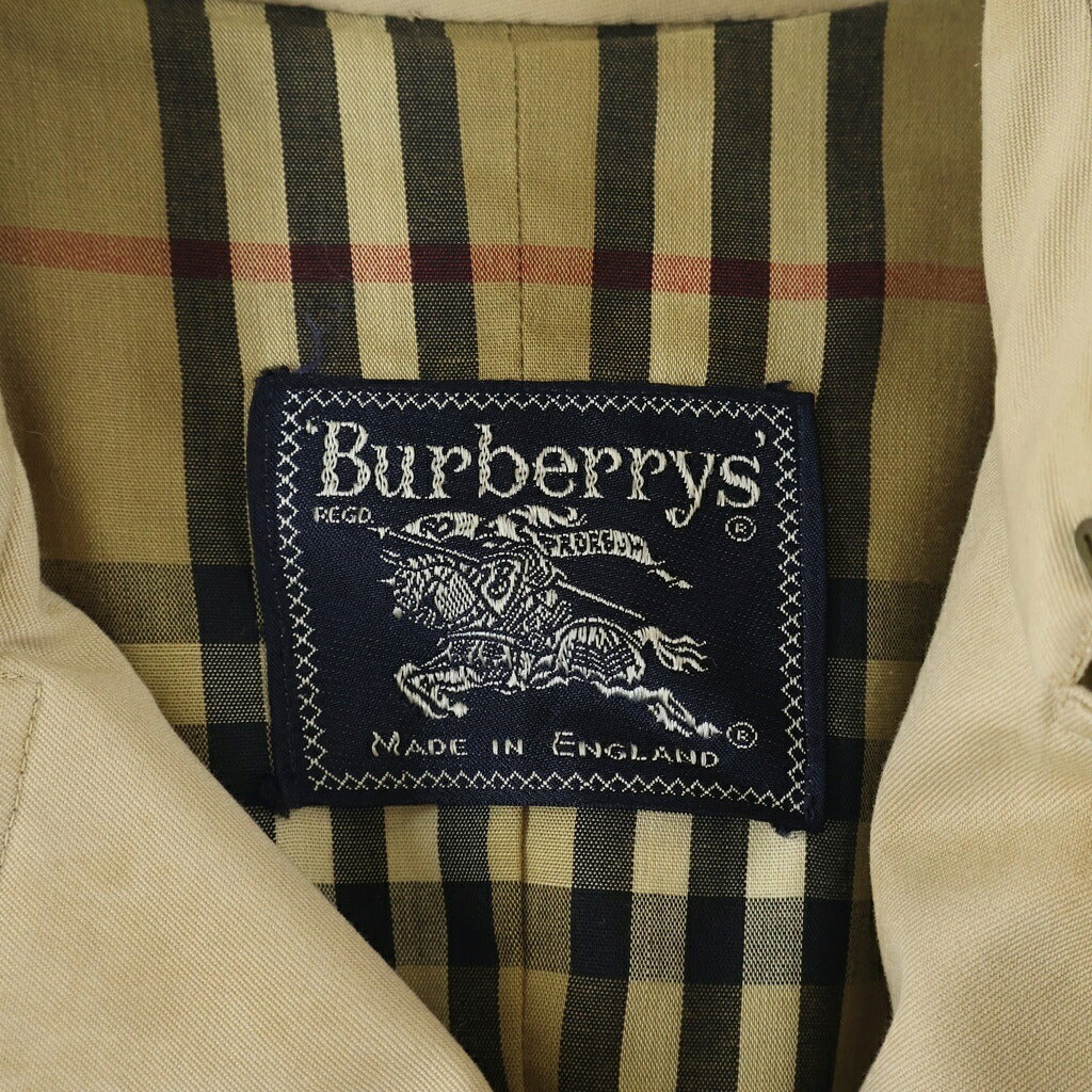BURBERRY(バーバリー) 裏地ノバチェック柄 コットン ダブルブレスト トレンチコート ベージュ